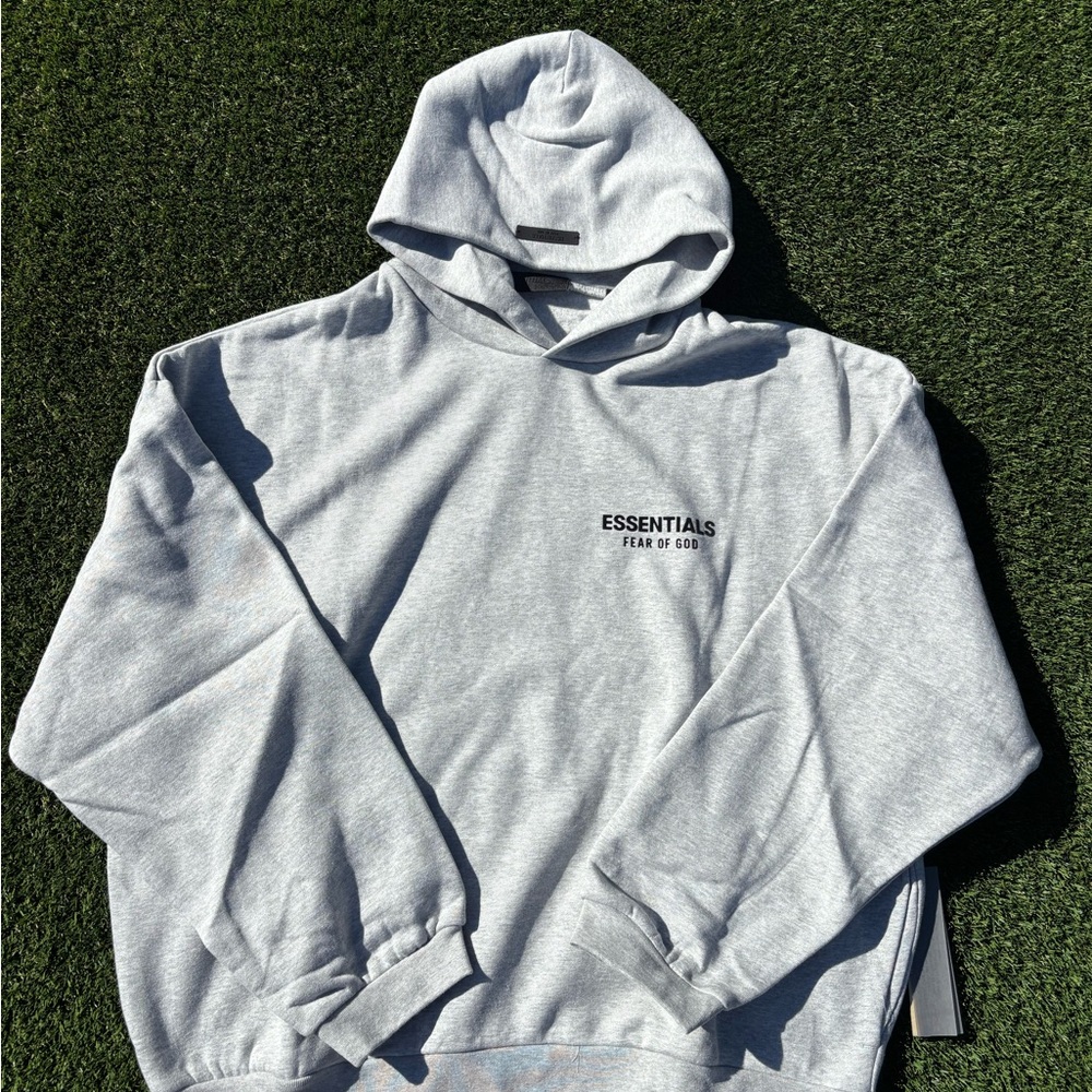Essentials Fear of God Light Gray Hoodie
